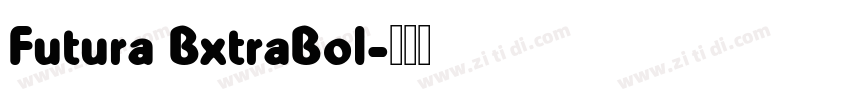 Futura BxtraBol字体转换